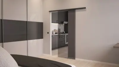 Schiebetür Parsolgrau