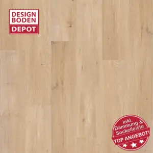 Landhausdiele 4V Birke hell Rigid Vinyl im Angebot inklusive Spezial-dämmung & Sockelleiste Birke Ravenna Rigid Vinyl, Klick-Vinyl