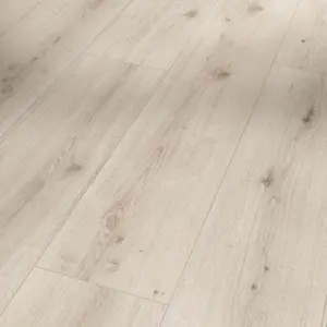 Modular One - Eiche Urban weiß gekälkt Schlossdiele Holzstruktur Designboden zum Klicken