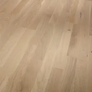 Basic 11-5 - Eiche Rustikal lackversiegelt matt weiß Fertig-Parkett