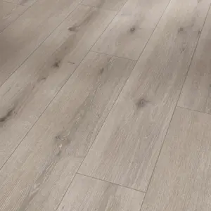 Modular One - Eiche Urban grau gekälkt Holzstruktur Designboden zum Klicken