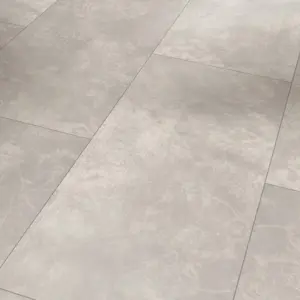 Modular One - Beton Ornament Hellgrau Steinstruktur Designboden zum Klicken